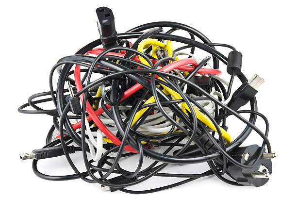 Cables knot stock photo