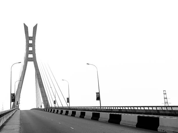 Cable-stayed bridge - Lagos, Nigeria A cable-stayed bridge in Lekki, Lagos, Nigeria lagos nigeria stock pictures, royalty-free photos & images