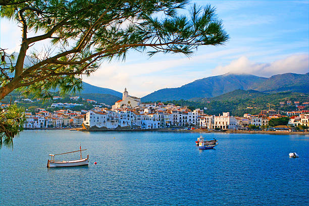 Cadaques, a small town on the Costa Brava, Spain stock photo