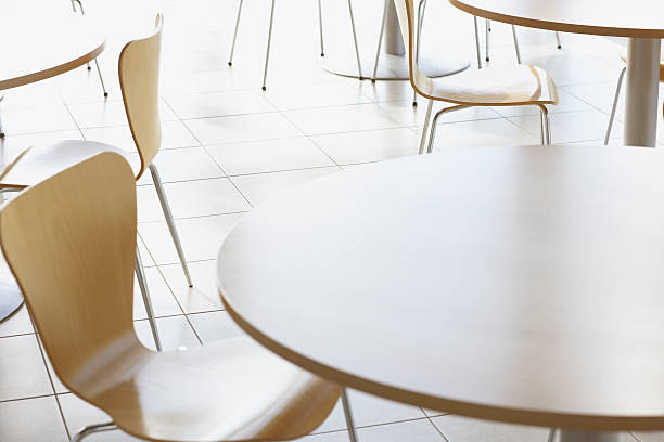 Cafe tables and chairs  cafeteria stock pictures, royalty-free photos & images