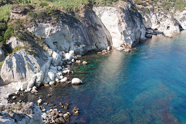 Cala Cecata, Ponza Island stock photo