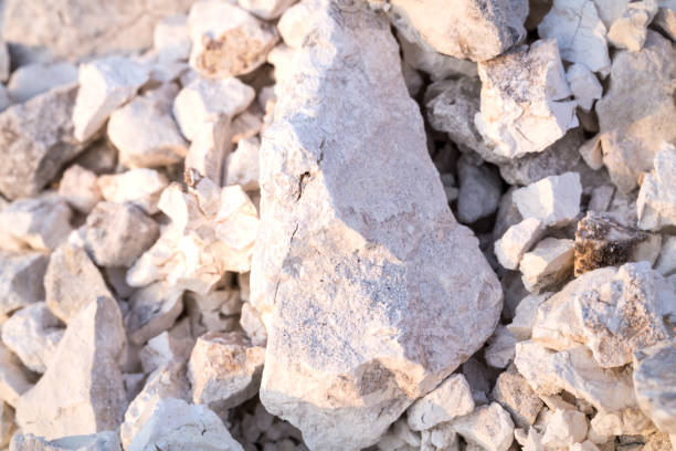 calcium oxide calcium oxide for construction chalk rock stock pictures, royalty-free photos & images