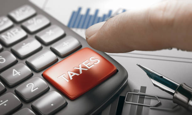 Calculate Tax Concept stock photo