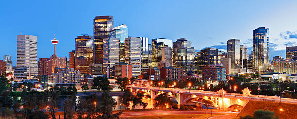 Calgary Skyline  calgary stock pictures, royalty-free photos & images