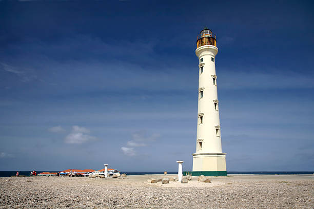 California Lighthouse, Aruba 2 stock photo