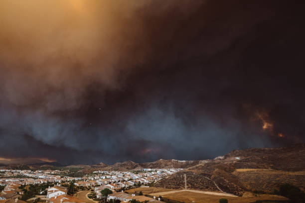 Photo of California wildfire burning out of control, threatening a residential area - Sand Fire July 23, 2016