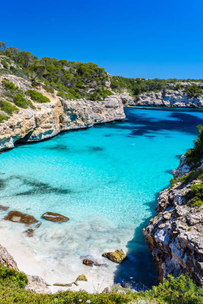 Calo Des Moro - beautiful bay of Mallorca, Spain stock photo