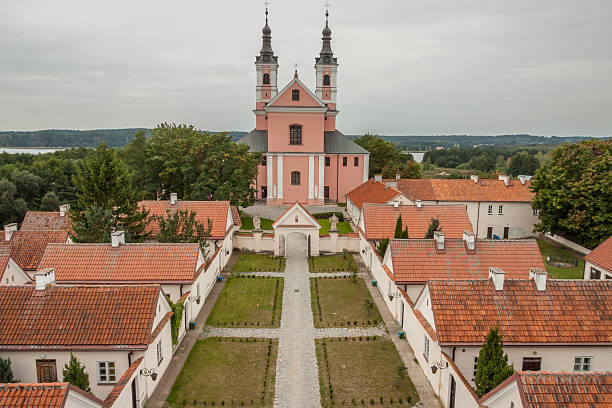 Camaldolese monastery in Wigry, Poland. stock photo