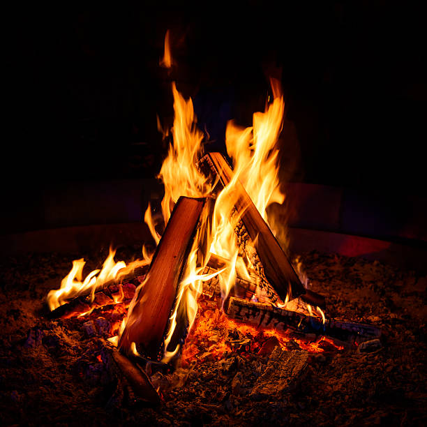 Camp fire Camp fire in the night campfire photos stock pictures, royalty-free photos & images