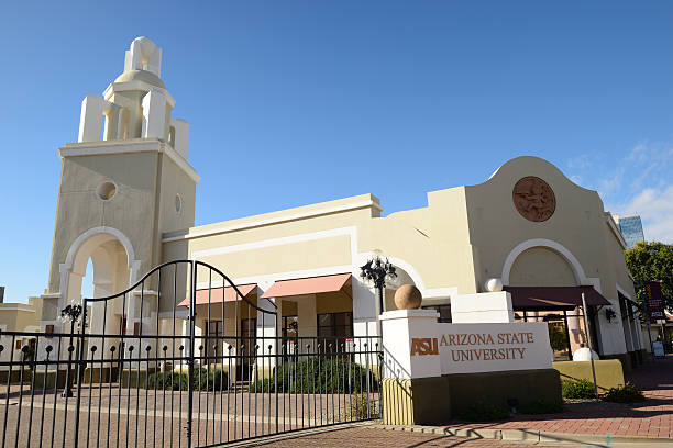 Campus of Arizona State University in Phoenix stock photo