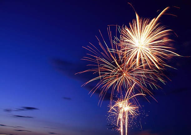 Canada Day Fireworks stock photo