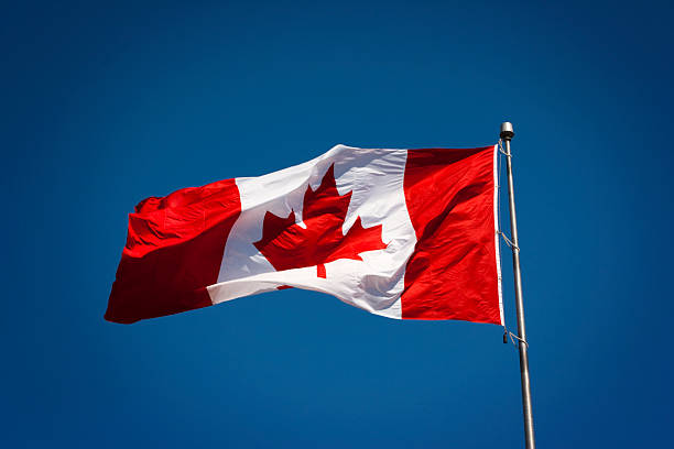 Canadian Flag stock photo
