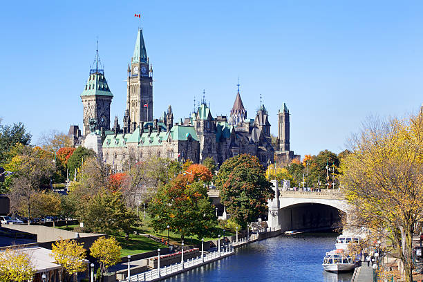 Canadian Parliament and Rideau Canal (XXXL) stock photo