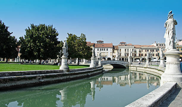 Canal In Padova Square stock photo