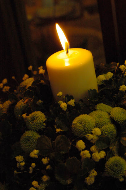 Candle light in the dark Candle light in the dark good friday stock pictures, royalty-free photos & images