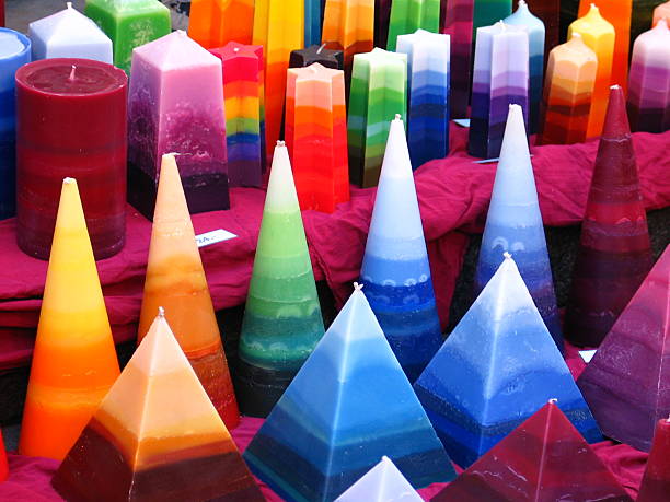 Candles stock photo