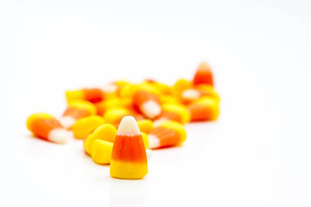 Candy Corn Halloween Treats stock photo
