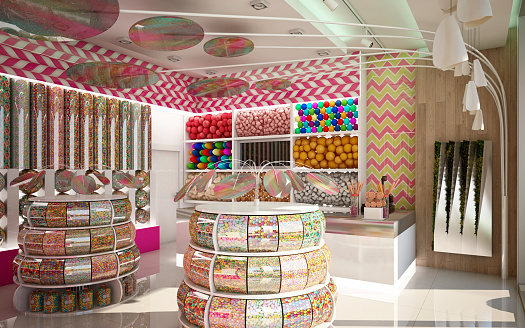 Candy Shop in Colorful Design Camera 1