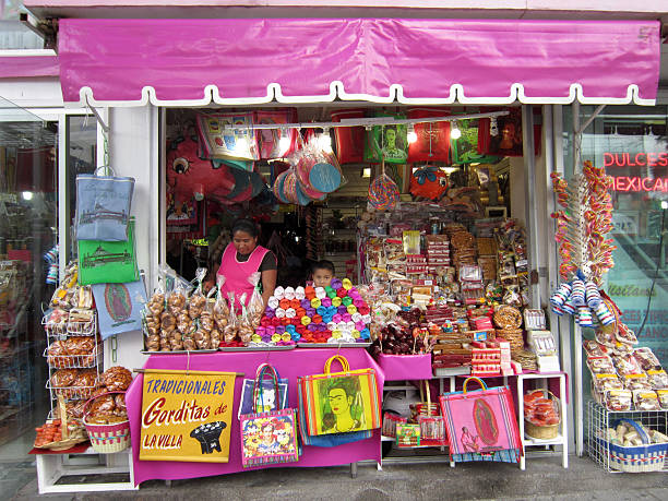 Candy Store in Mexico City stock photo
