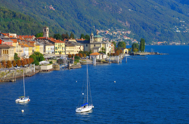 Cannobio  on Lago Maggiore in northern Italy stock photo