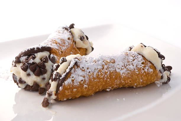 Cannoli pastry cannoli on a plate cannoli stock pictures, royalty-free photos & images