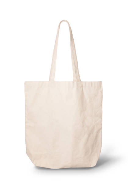 canvas tote bag with clipping path. canvas tote bag with clipping path. artist's canvas stock pictures, royalty-free photos & images