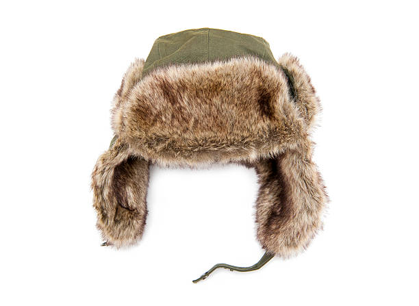 Cap Furry cap isolated on the white background knit hat stock pictures, royalty-free photos & images