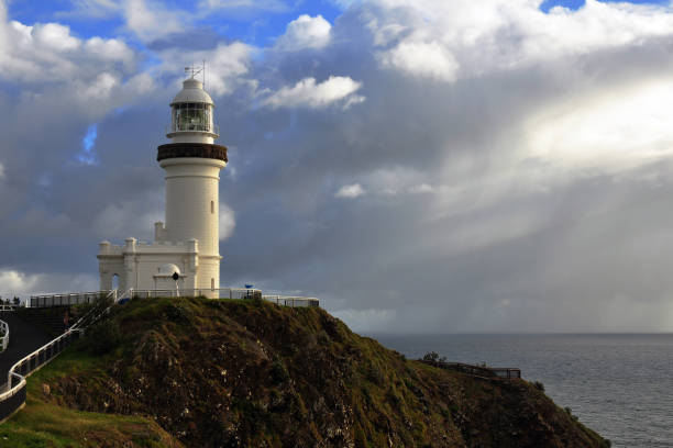 Cape Byron Lighthouse in New South Wales stock photo