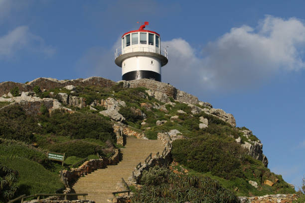 Cape Point lighthouse, South Africa stock photo