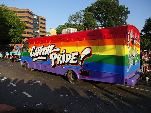 Capital Pride Bus stock photo