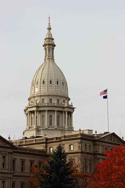 Capitol Dome in Lansing Michigan stock photo