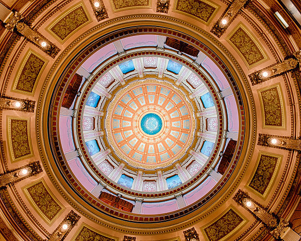 Capitol dome interior stock photo