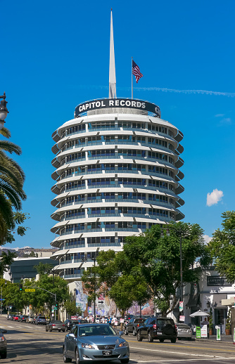 Hollywood, CA / USA - September 8th, 2012: Capitol Records headquarters building