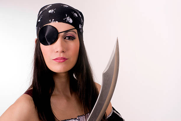 капитан накладные один глаз самок пиратский большой нож лезвием - pirate wi...