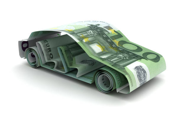 Car Finance With Euro stock photo