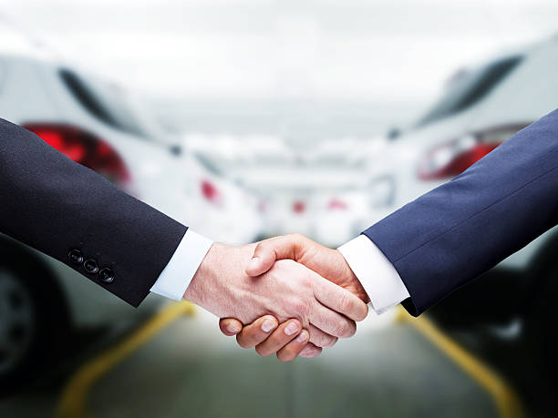 Car Handshake Car rental concept car loan stock pictures, royalty-free photos & images