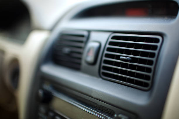 Car Interior Heater Vents stock photo