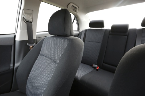 Car interior with back seats
