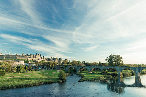 Carcassonne skyline stock photo