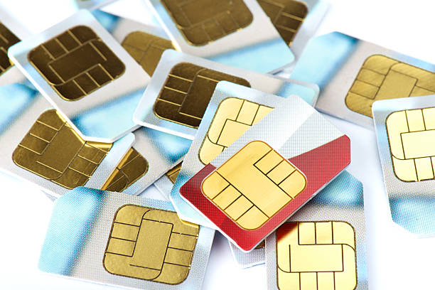 SIM cards stock photo