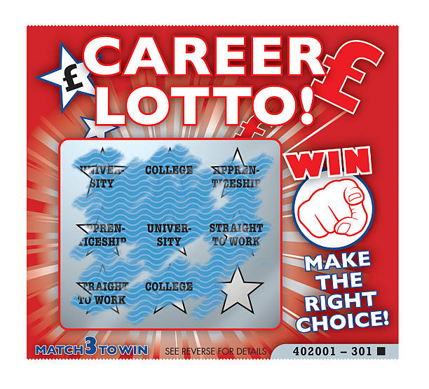 Career lottery, gamble, life choices, education stock photo