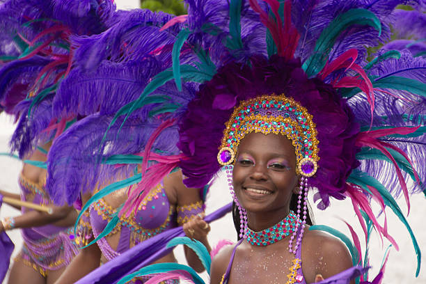 Carnival in St Thomas, US Virgin Islands stock photo