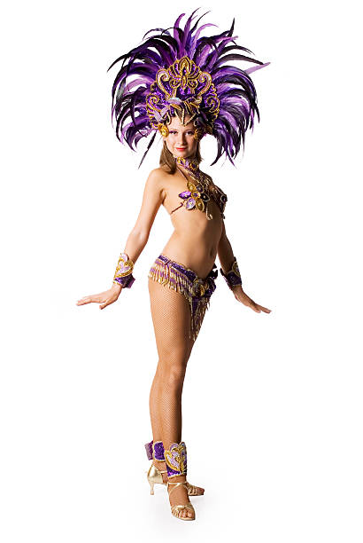 carnival beautiful carnival dancer mardi gras women stock pictures, royalty-free photos & images