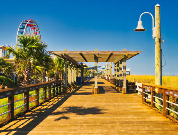 Carolina Beach Boardwalk- centered stock photo
