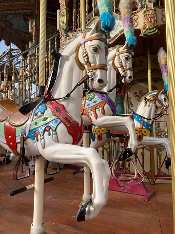 carousel view in fun fair area