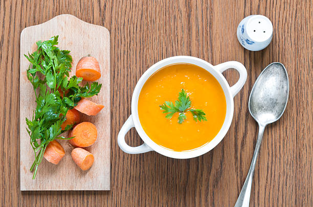 Carrot Soup stock photo