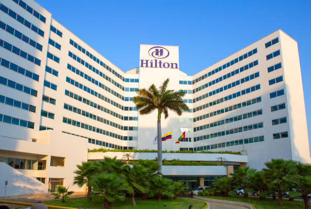 Cartagena, Colombia,  Hilton Hotel. stock photo