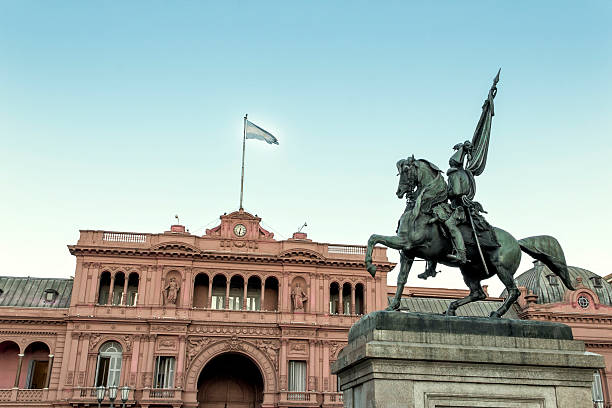casa rosada, buenos aires, argentina. - argentina palacio do govern imagens e fotografias de stock