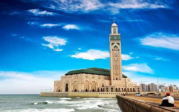 Casablanca The Hassan II Mosque in Casablanca, Morocco casablanca morocco stock pictures, royalty-free photos & images