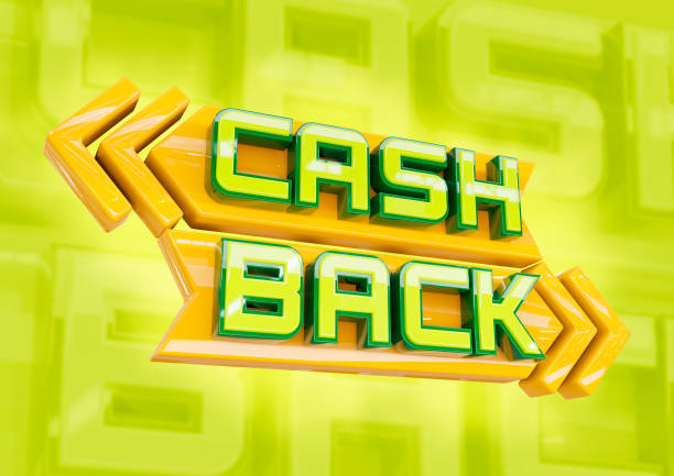 Cash Back banner. Poster for use in store advertising and marketing campaigns stock photo